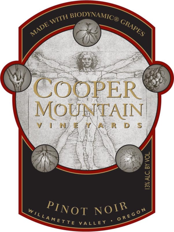 Cooper Mountain Pinot Noir 2015 Front Label