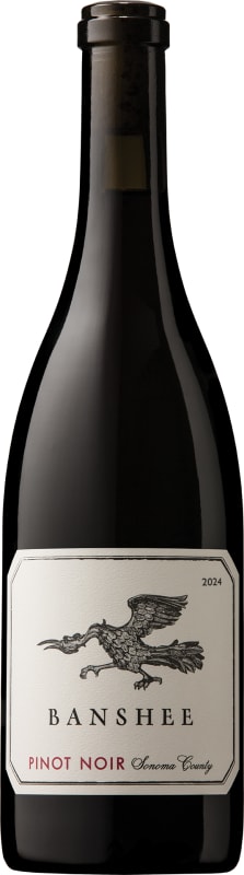 Banshee Sonoma County Pinot Noir 2024 Front Bottle Shot