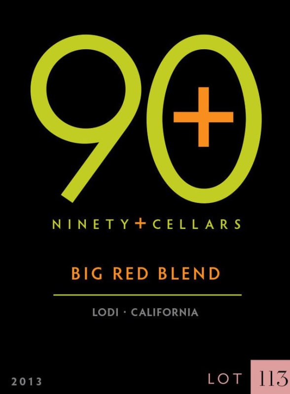 Ninety Plus Cellars Lot 113 Big Red 2013 Front Label