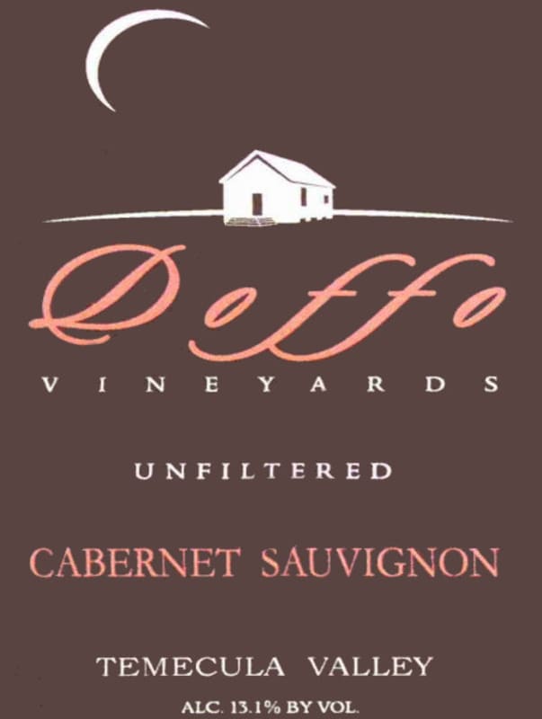 Doffo Winery Cabernet Sauvignon 2008 Front Label