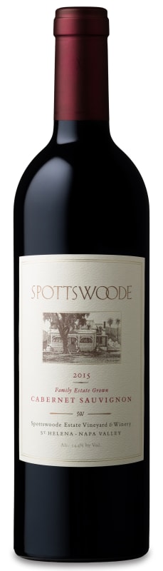 Spottswoode Cabernet Sauvignon 2015 Front Bottle Shot