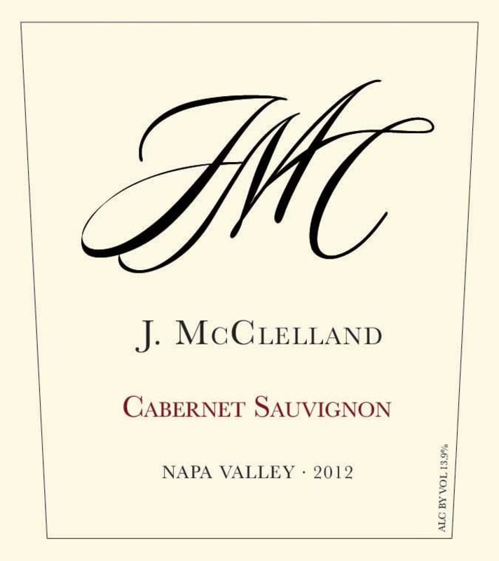 J. McClelland Cabernet Sauvignon 2012 Front Label