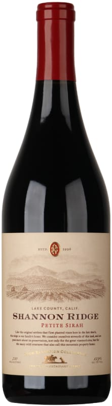 Shannon Ridge High Elevation Petite Sirah 2018 Front Bottle Shot