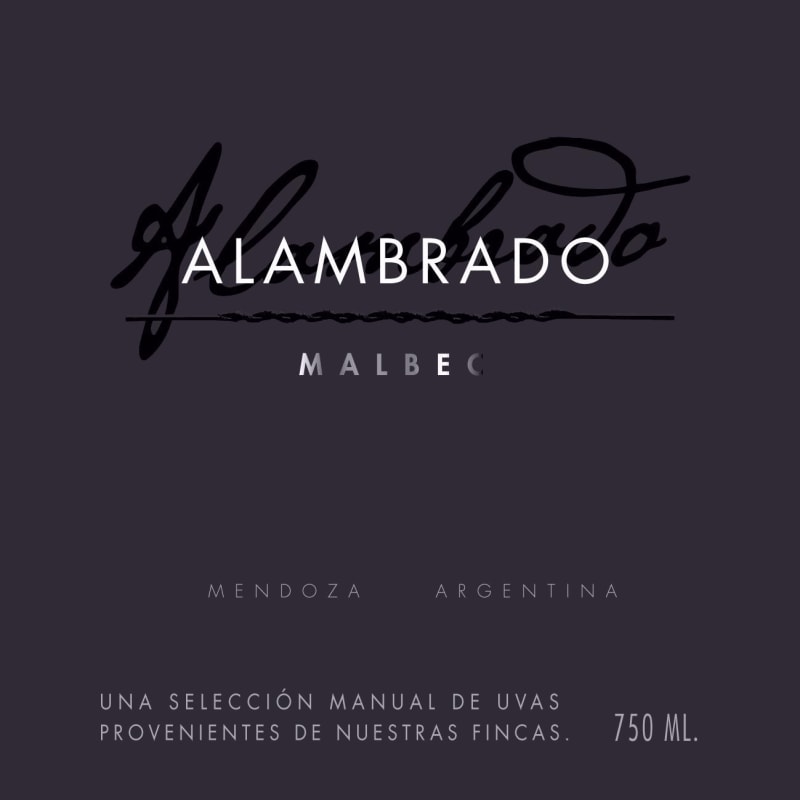Santa Julia Alambrado Malbec 2009 Front Label