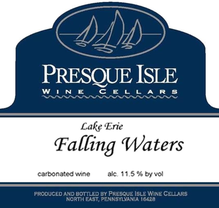 Presque Isle Wine Cellars Falling Waters Sparkling 2013 Front Label