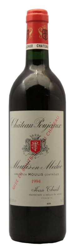Chateau Poujeaux 1994 Front Bottle Shot