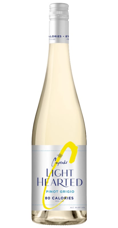 Cupcake Vineyards Lighthearted Pinot Grigio 2021 Front Bottle Shot