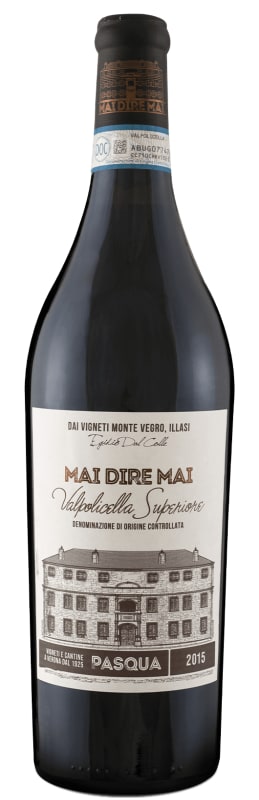 Pasqua Mai Dire Mai Valpolicella Superiore 2015 Front Bottle Shot