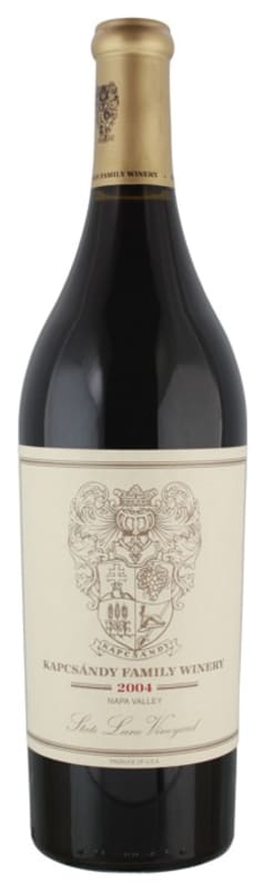 Kapcsandy Family Winery State Lane Vineyard Estate Cuvee 2004 Front Bottle Shot