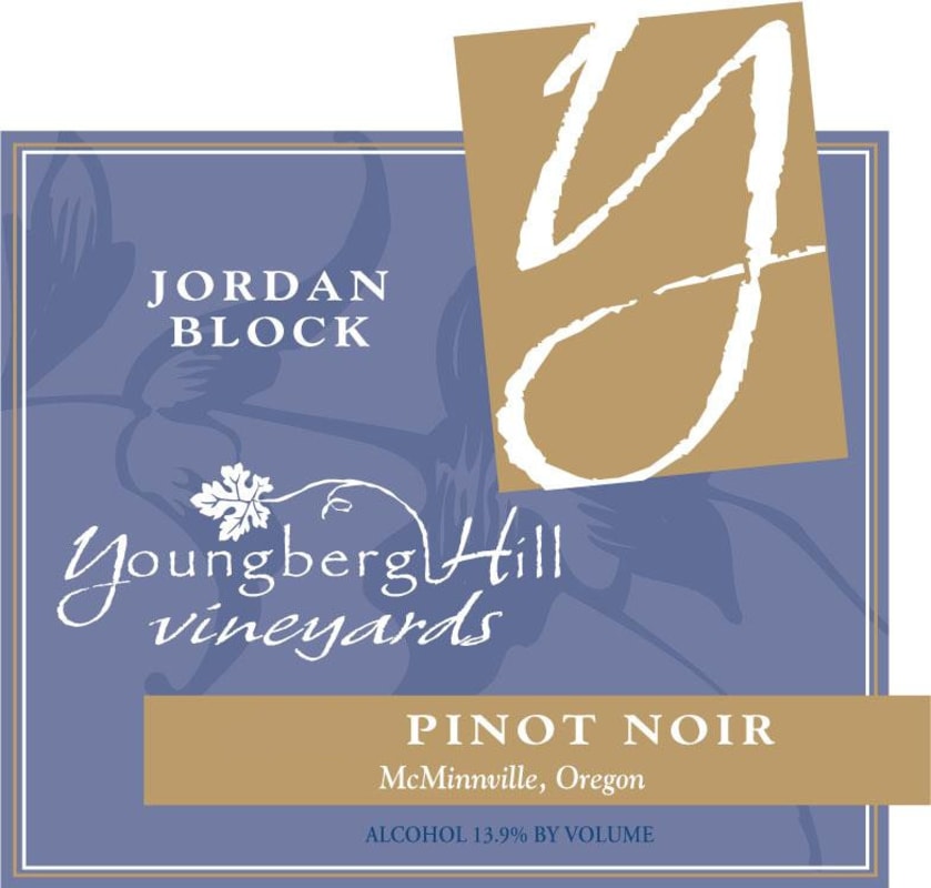 Youngberg Hill Vineyards Jordan Pinot Noir 2007 Front Label