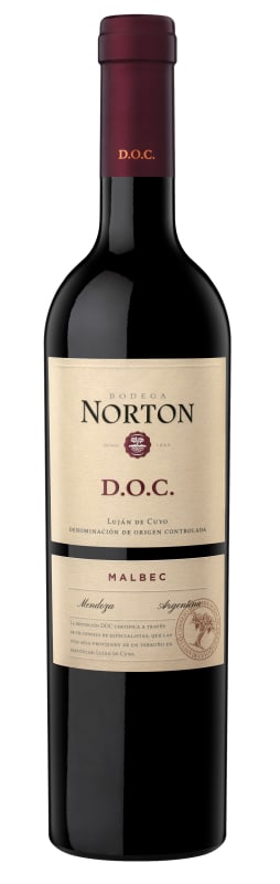 Bodega Norton D.O.C. Malbec 2018 Front Bottle Shot