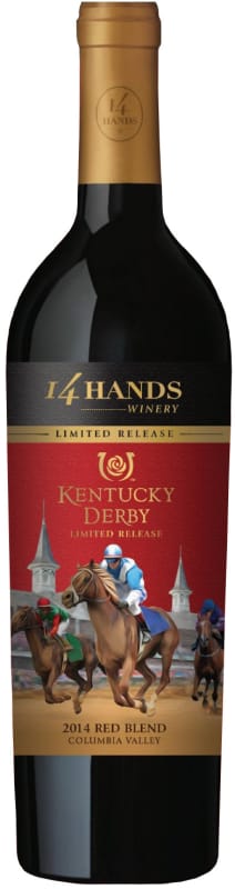14 Hands Limited Release Kentucky Derby Red Blend 2014 Front Bottle Shot