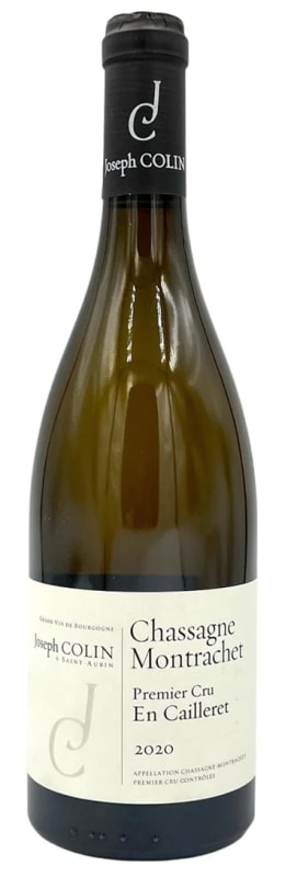 Joseph Colin Chassagne Montrachet En Cailleret Premier Cru 2022 Front Bottle Shot