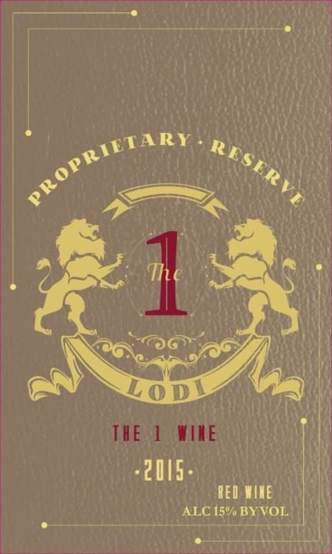 Anders-Lane Artisan Wines The 1 2015 Front Label