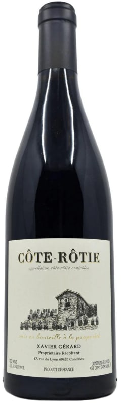 Xavier Gerard Cote-Rotie 2022 Front Bottle Shot