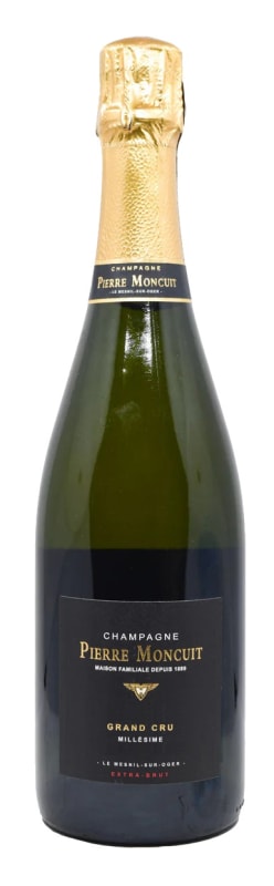 Pierre Moncuit Extra Brut Blanc de Blancs Grand Cru 2014 Front Bottle Shot