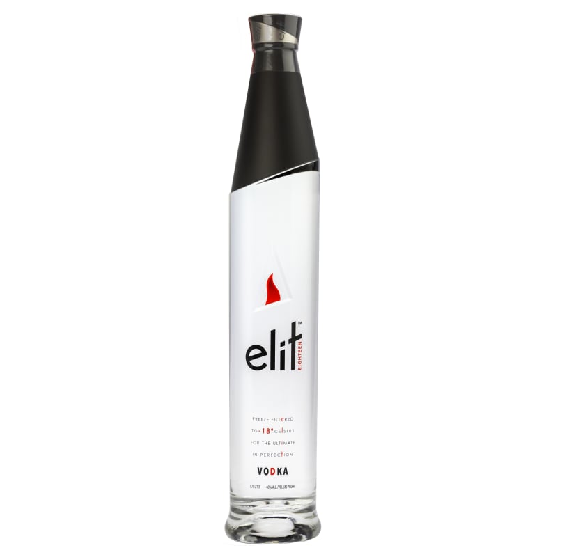 elit Vodka Front Bottle Shot