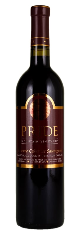 Pride Mountain Vineyards Reserve Cabernet Sauvignon 2017 Front Bottle Shot