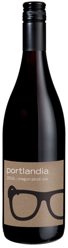 Portlandia Winery Pinot Noir 2018 Front Bottle Shot