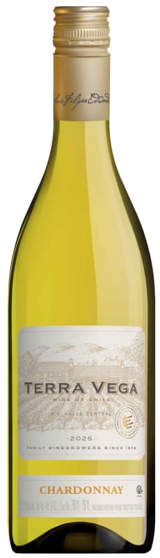 Terra Vega Chardonnay (OU Kosher) 2025 Front Bottle Shot