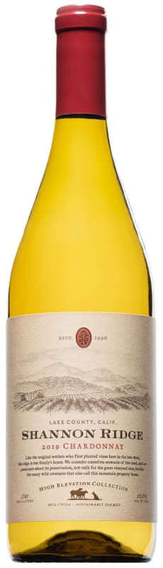 Shannon Ridge High Elevation Chardonnay 2019 Front Bottle Shot