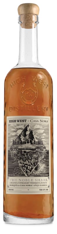 High West Distillery The Noble Share Whiskey Front Bottle Shot