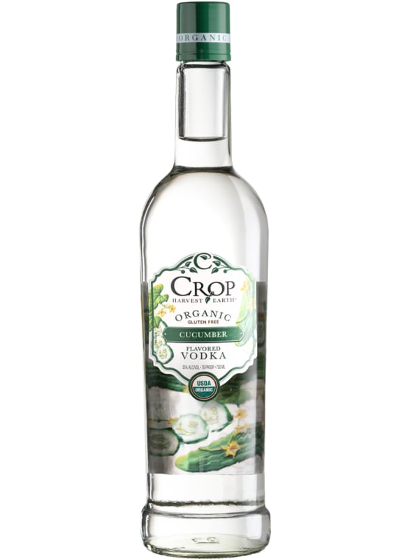 Crop Organic Cucumber Vodka Front Bottle Shot