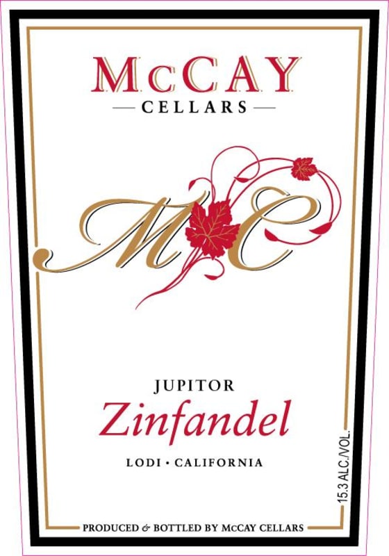 McCay Cellars Jupiter Zinfandel 2013 Front Label