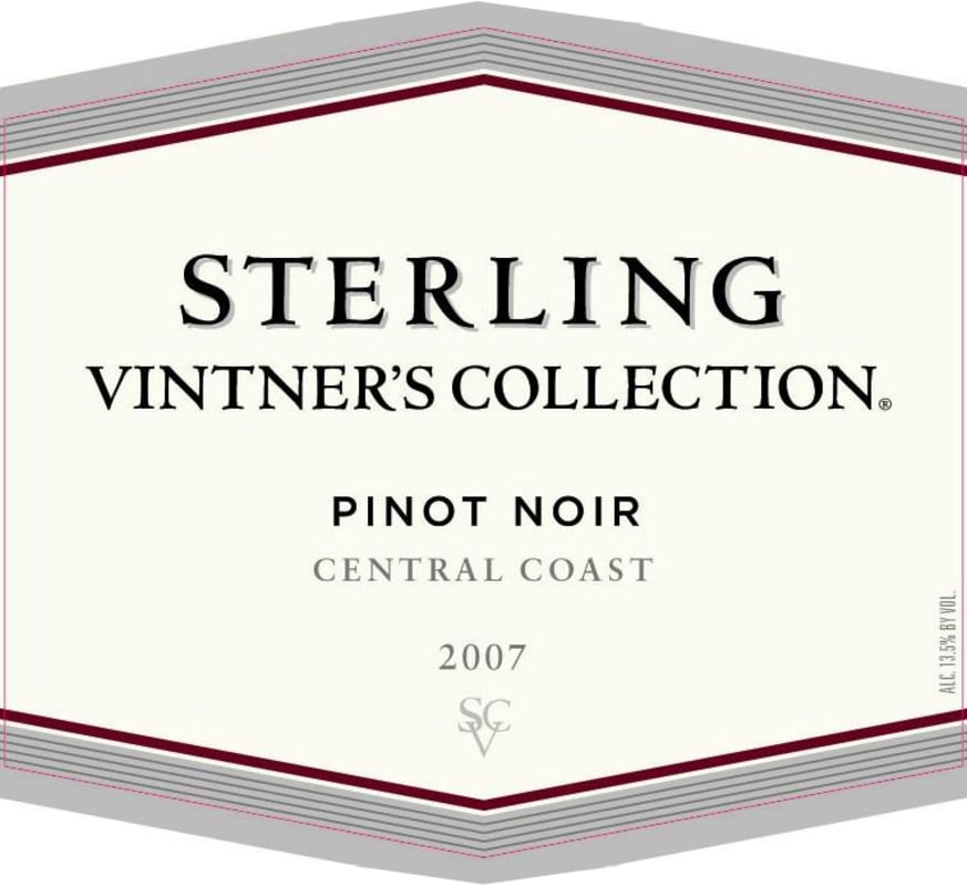 Sterling Vintner's Collection Pinot Noir 2007 Front Label