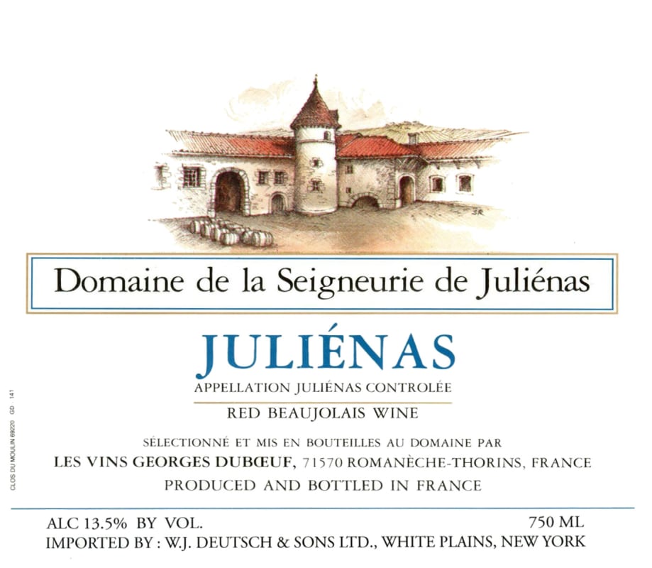 Duboeuf Julienas Domaine de la Seigneurie 2015 Front Label