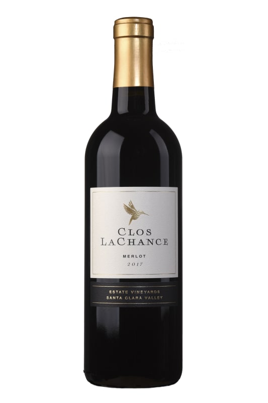 Clos LaChance Merlot 2017 Front Bottle Shot