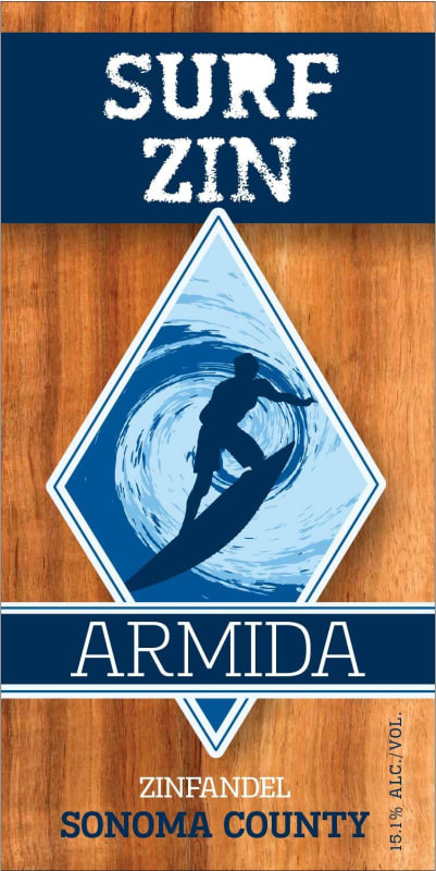 Armida Surf Zin Zinfandel 2014 Front Label