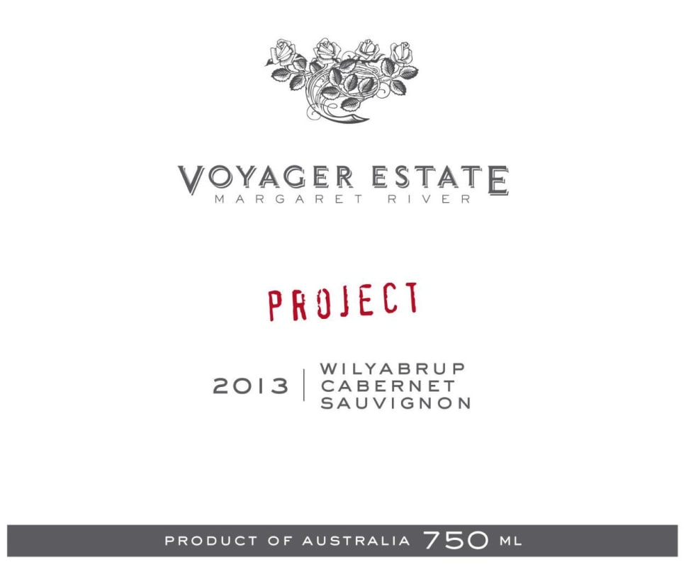Voyager Estate Project Wilyabrup Cabernet Sauvignon 2013 Front Label