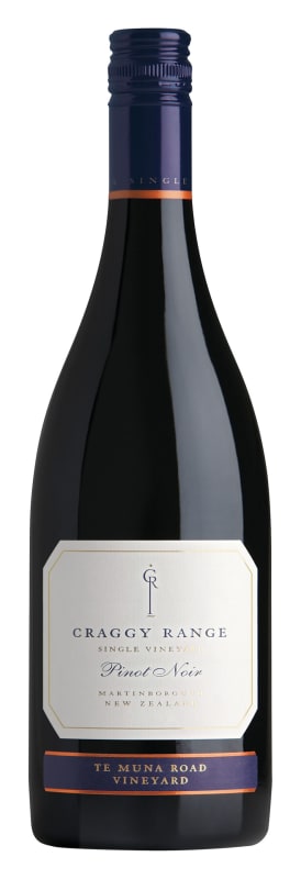 Craggy Range Winery Te Muna Road Vineyard Pinot Noir 2024 Front Bottle Shot
