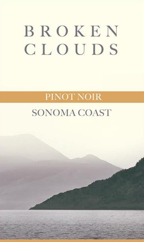 Broken Clouds Sonoma Coast Pinot Noir 2015 Front Label
