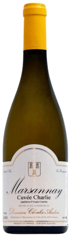 Domaine Charles Audoin Marsannay Cuvee Charlie Blanc 2020 Front Bottle Shot