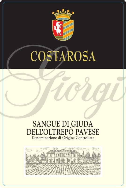 Costarosa Sangue di Giuda Dell'Oltrepo Pavese 2016 Front Label