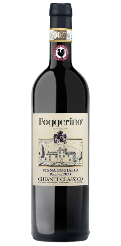Poggerino Chianti Classico Vigna Bugialla Riserva 2021 Front Bottle Shot
