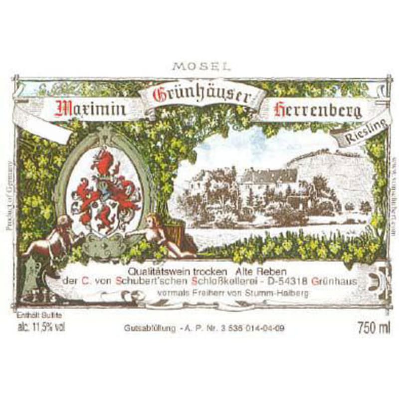 Maximin Grunhaus Riesling 2015 Front Label