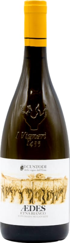 I Custodi Aedes Etna Bianco 2022 Front Bottle Shot