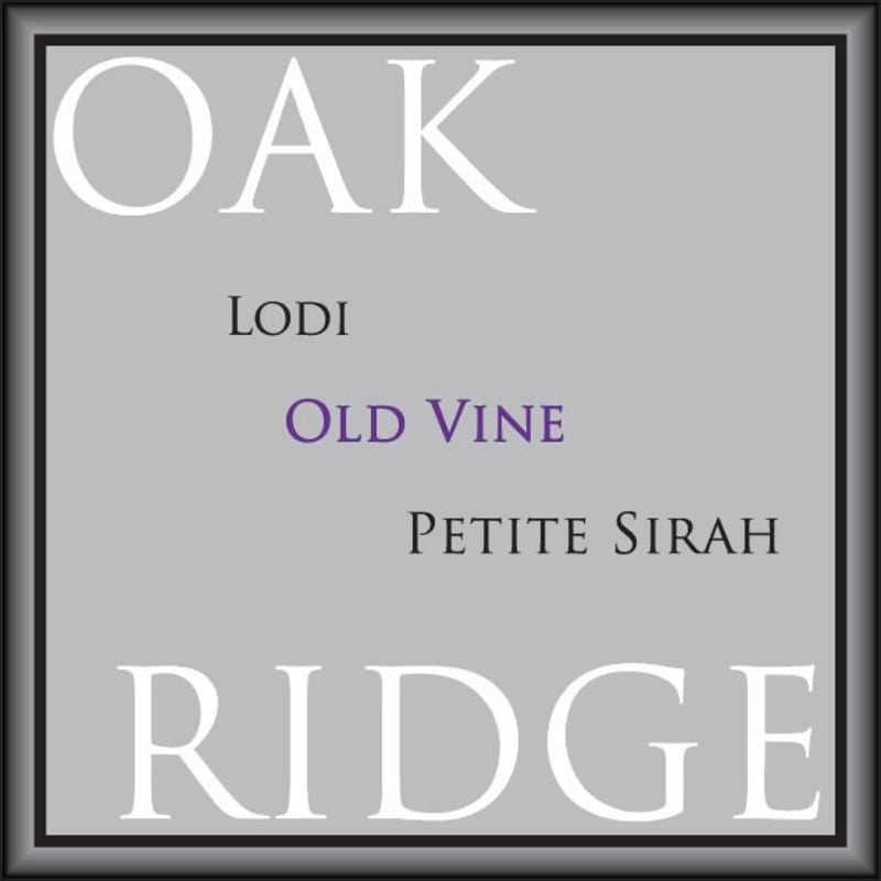 Oak Ridge Winery Old Vine Petite Sirah 2014 Front Label