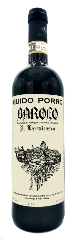 Guido Porro Vigna Lazzairasco Barolo 2021 Front Bottle Shot