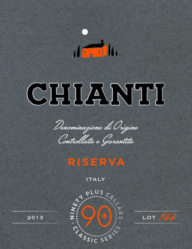 Ninety Plus Cellars Ninety + Cellars Lot 144 Riserva Sangiovese, Italy 2013 Front Label