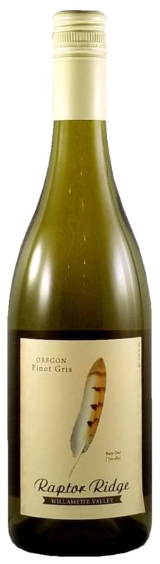 Raptor Ridge Pinot Gris 2016 Front Bottle Shot