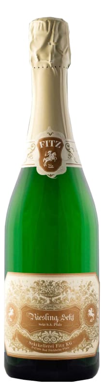 Fitz-Ritter Riesling Extra Trocken Sekt 2014 Front Bottle Shot
