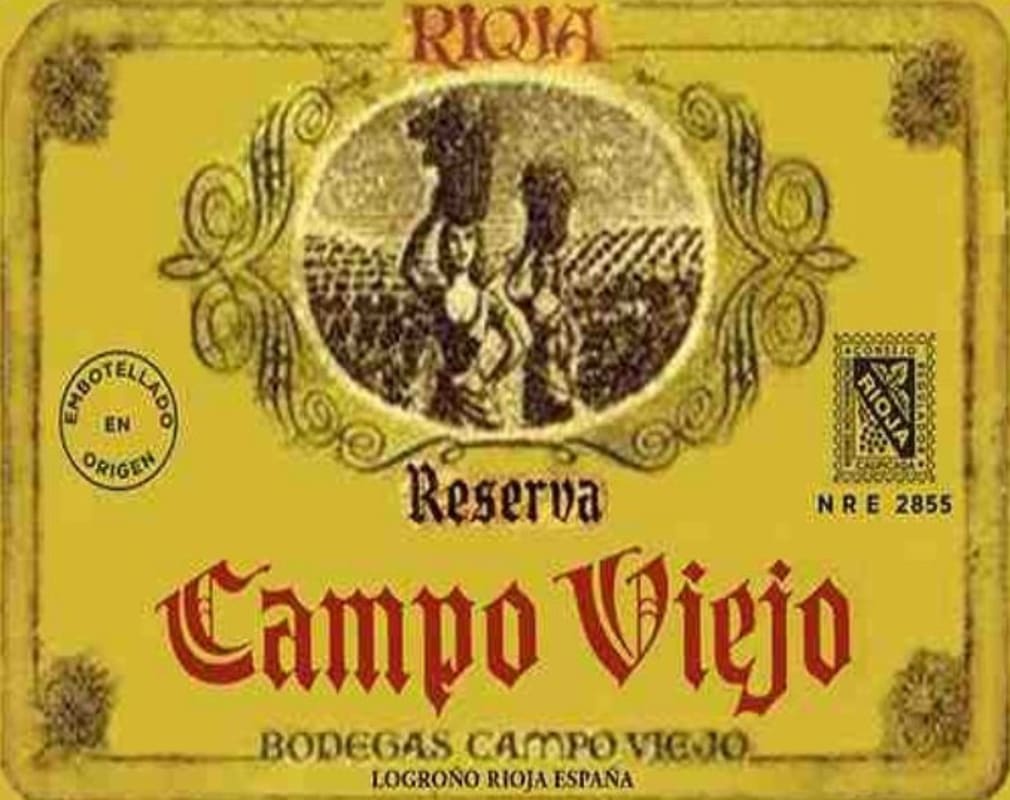 Campo Viejo Rioja Reserva Red 1990 Front Label