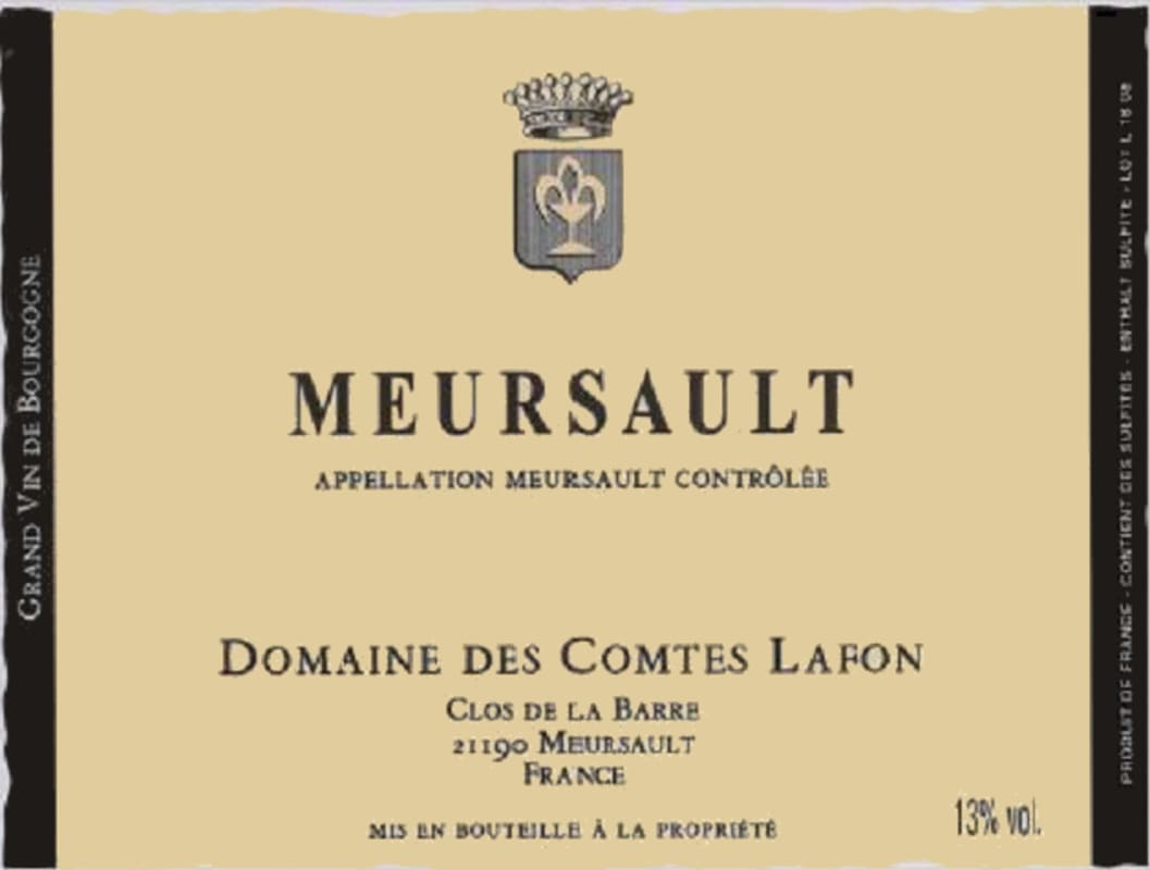 Domaine des Comtes Lafon Meursault 2021 Front Label