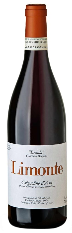 Braida Limonte Grignolino d'Asti 2025 Front Bottle Shot