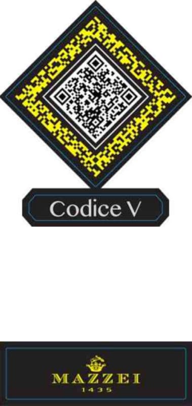 Belguardo Mazzei Codice V Vermentino 2015 Front Label
