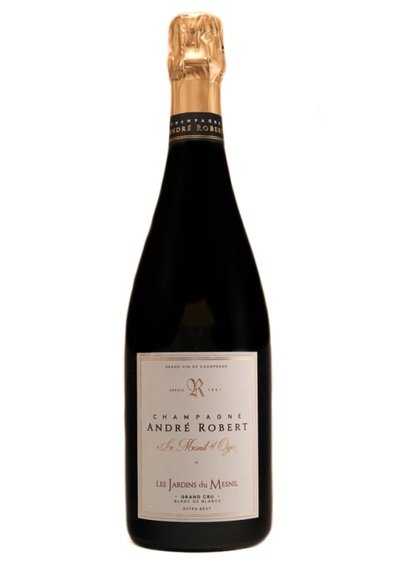Andre Robert Blanc de Blancs Grand Cru Brut Terre du Mesnil 2016 Front Bottle Shot
